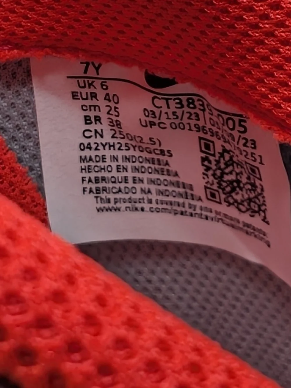 🔥 NEW Nike Air Force 1 GS Light Smoke Grey Bright Crimson CT3839-005 Sz 7Y/8.5W
